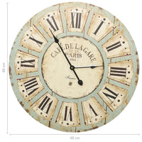 Orologio da Parete Multicolore 60 cm in MDF 325183