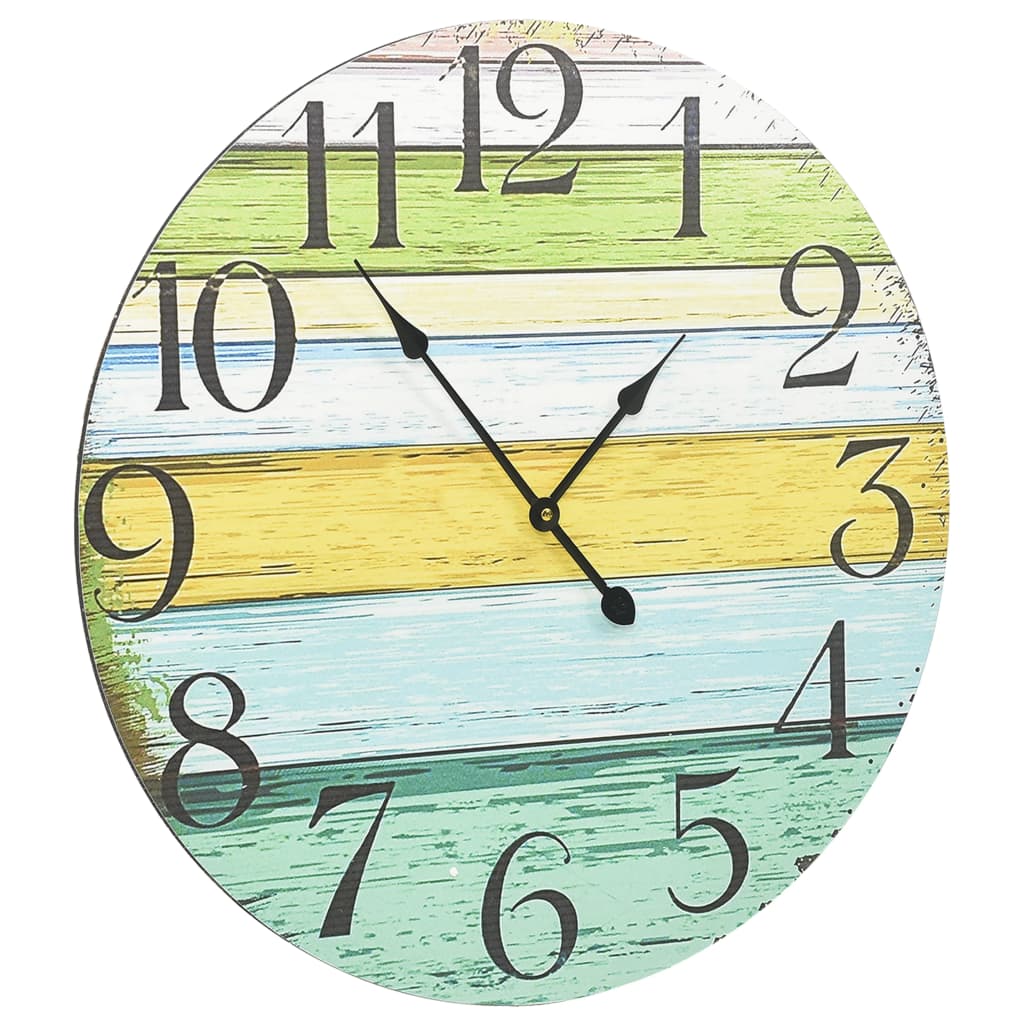 Orologio da Parete Multicolore 60 cm in MDF 325185