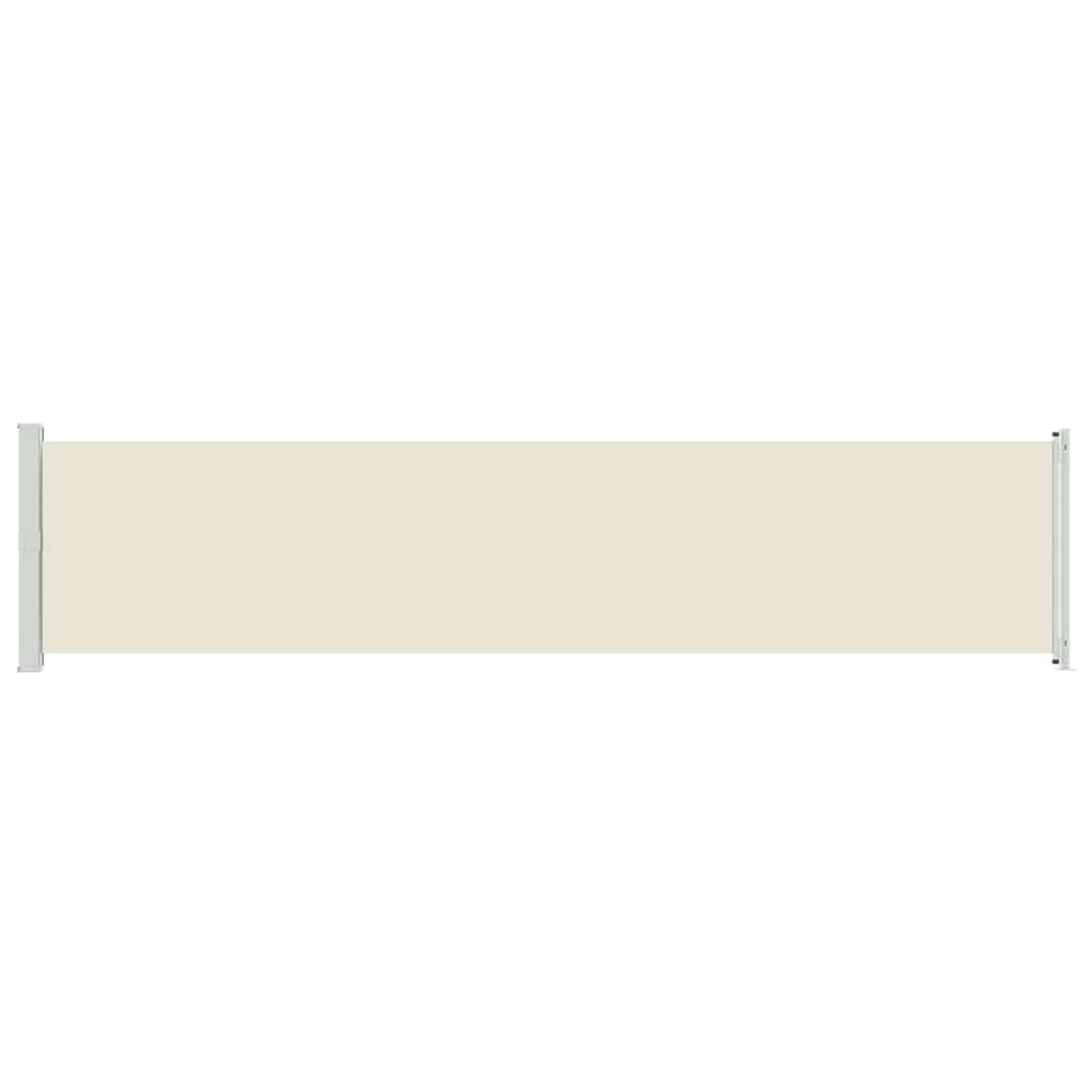 Tenda Laterale Retrattile per Patio 140x600 cm Crema 313370