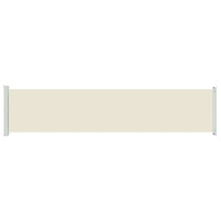 Tenda Laterale Retrattile per Patio 140x600 cm Crema 313370