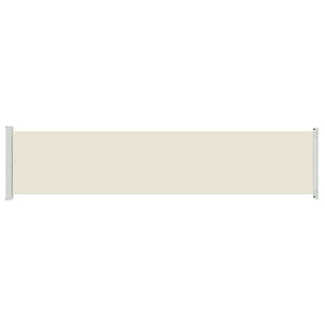 Tenda Laterale Retrattile per Patio 140x600 cm Crema 313370
