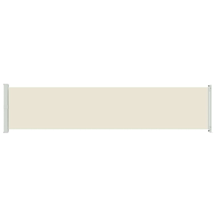 Tenda Laterale Retrattile per Patio 140x600 cm Crema 313370