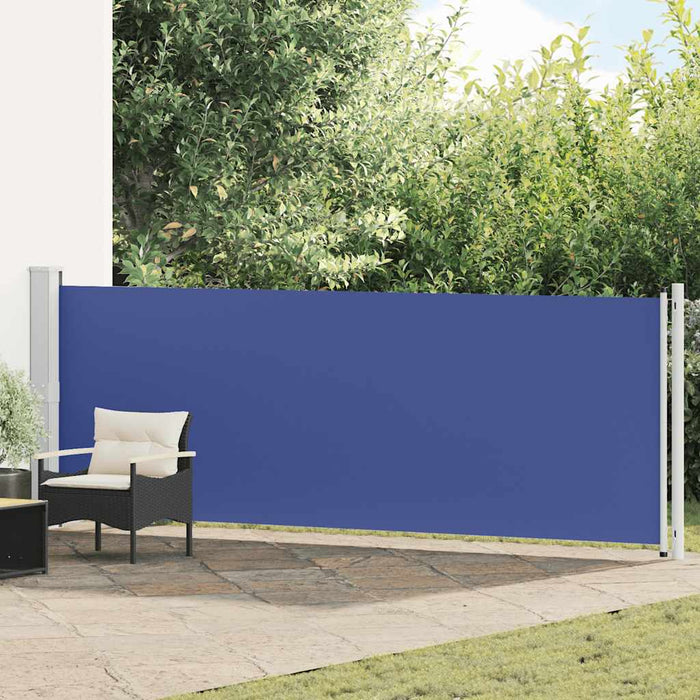 Tenda Laterale Retrattile per Patio 140x600 cm Blu 313371