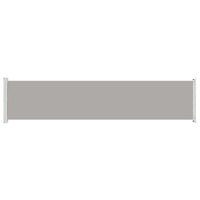 Tenda Laterale Retrattile per Patio 140x600 cm Grigio 313373