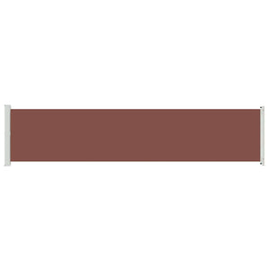 Tenda Laterale Retrattile per Patio 140x600 cm Marrone 313374