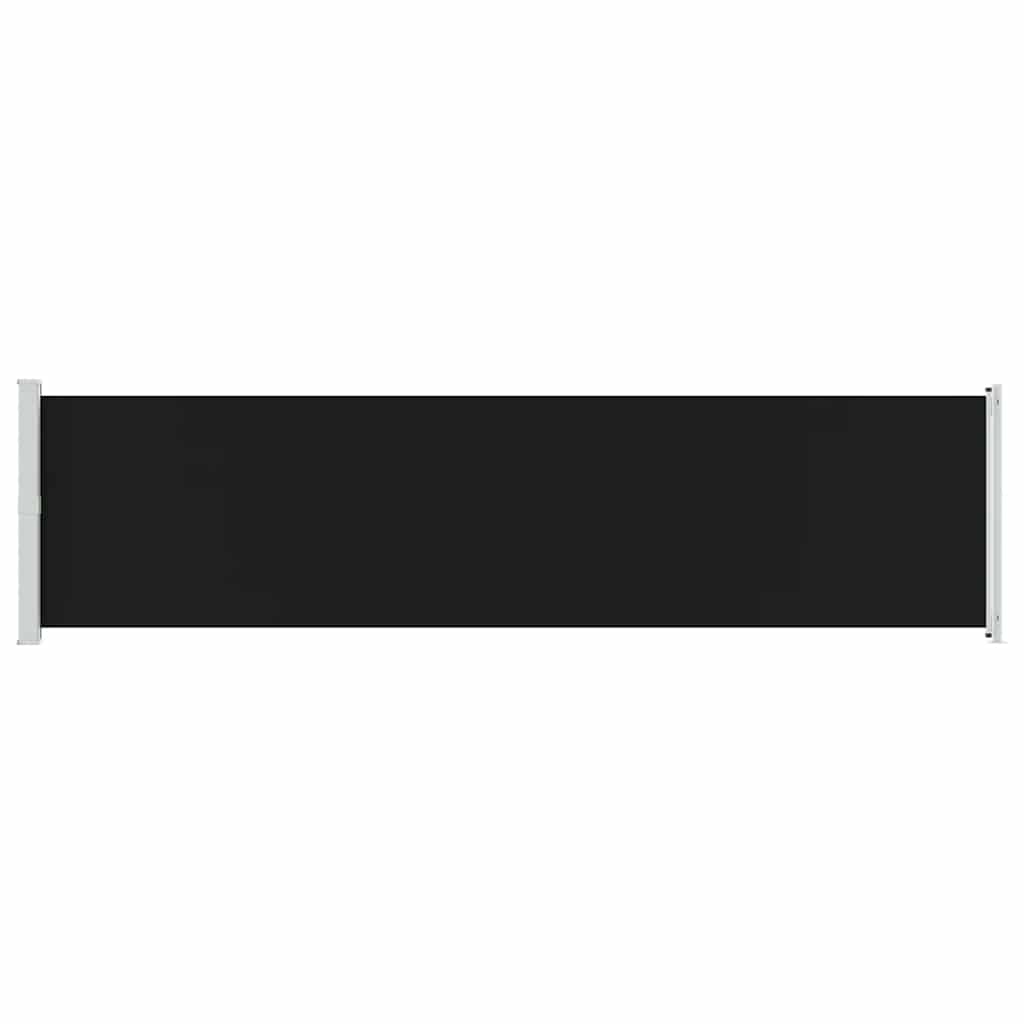 Tenda Laterale Retrattile per Patio 600x160 cm Nera 313375