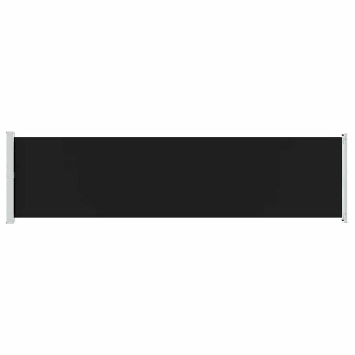 Tenda Laterale Retrattile per Patio 600x160 cm Nera 313375