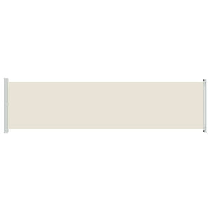 Tenda Laterale Retrattile per Patio 600x160 cm Crema 313376