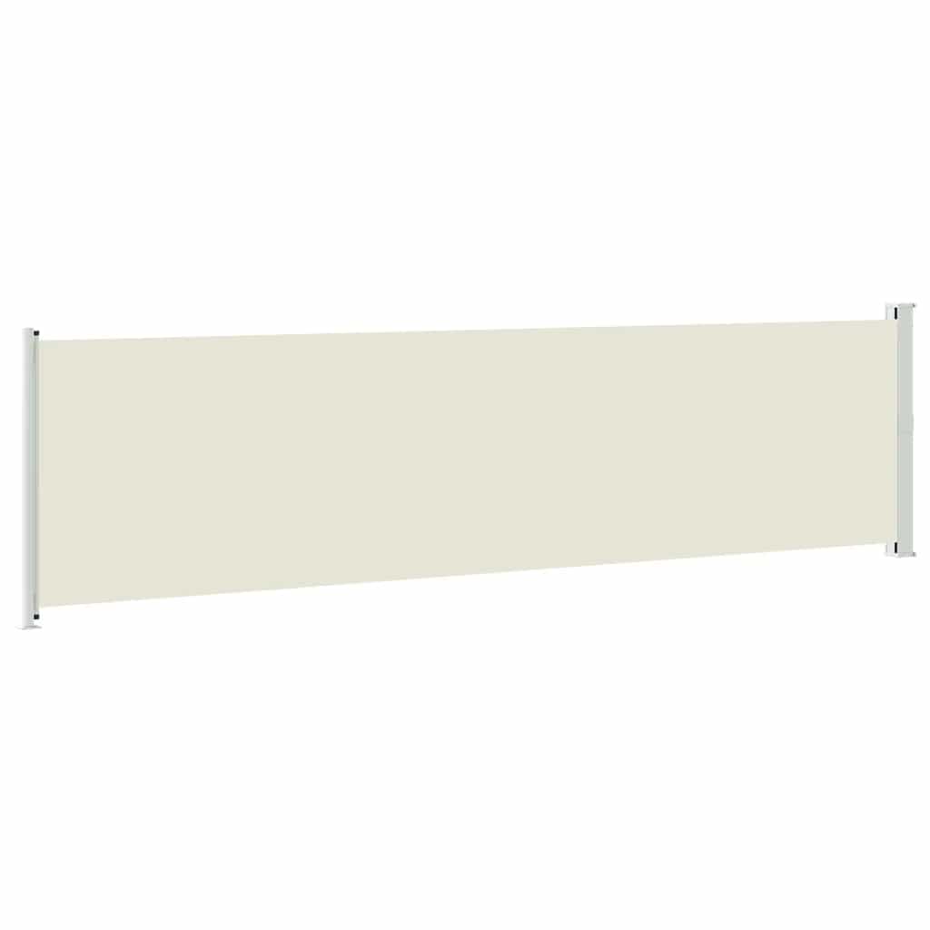Tenda Laterale Retrattile per Patio 600x160 cm Crema 313376