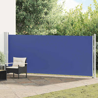 Tenda Laterale Retrattile per Patio 600x160 cm Blu 313377