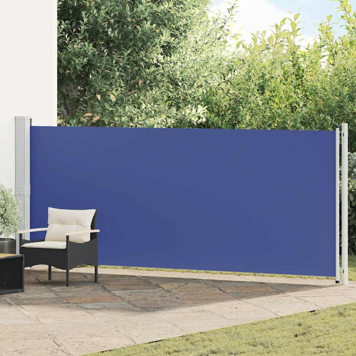 Tenda Laterale Retrattile per Patio 600x160 cm Blu 313377