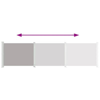 Tenda Laterale Retrattile per Patio 600x160 cm Grigia 313379