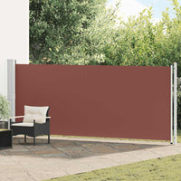 Tenda Laterale Retrattile per Patio 600x160 cm Marrone 313380