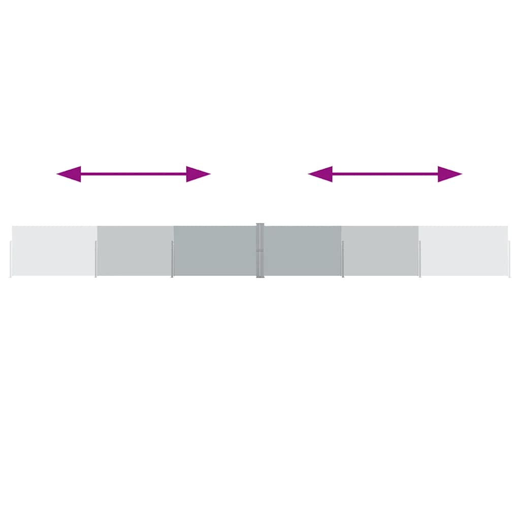 Tenda Laterale Retrattile per Patio 140x1200 cm Antracite cod mxl 16615