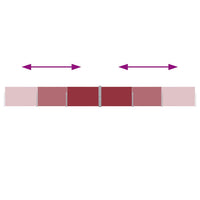 Tenda Laterale Retrattile per Patio 140x1200 cm Rossa 313392