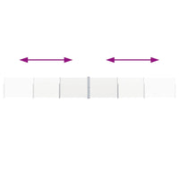 Tenda Laterale Retrattile per Patio 170x1200 cm Crema 313394