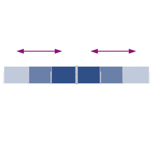 Tenda Laterale Retrattile per Patio 170x1200 cm Blu 313397