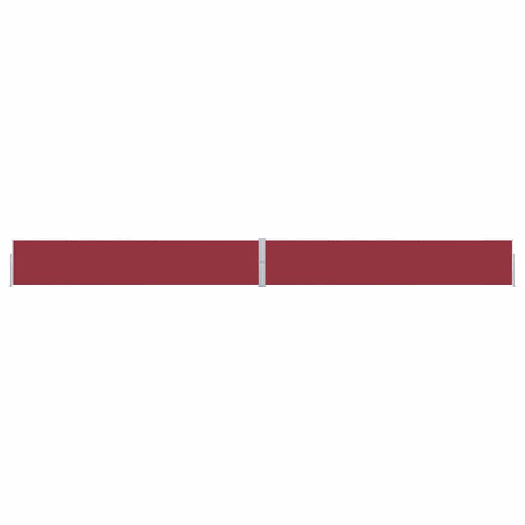 Tenda Laterale Retrattile per Patio 170x1200 cm Rossa 313398