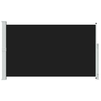 Tenda Laterale Retrattile per Patio 180x300 cm Nera 313399