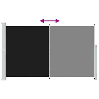 Tenda Laterale Retrattile per Patio 180x300 cm Nera 313399