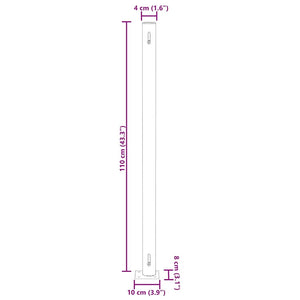 Tenda Laterale Retrattile per Patio 180x300 cm Nera 313399