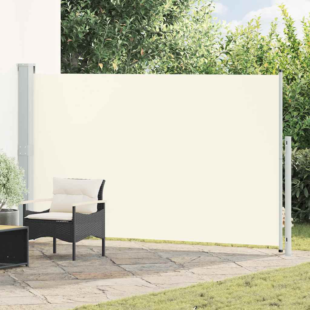 Tenda Laterale Retrattile per Patio 180x300 cm Crema 313400