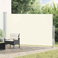 Tenda Laterale Retrattile per Patio 180x300 cm Crema 313400