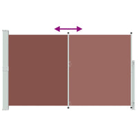 Tenda Laterale Retrattile per Patio 180x300 cm Marrone 313402