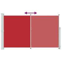 Tenda Laterale Retrattile per Patio 180x300 cm Rossa 313404