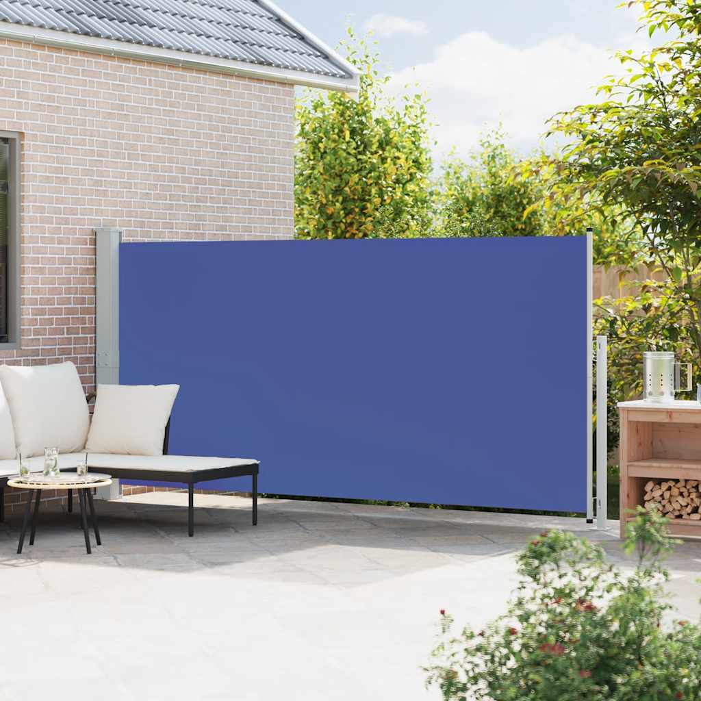 Tenda Laterale Retrattile per Patio 180x500 cm Blu 313409