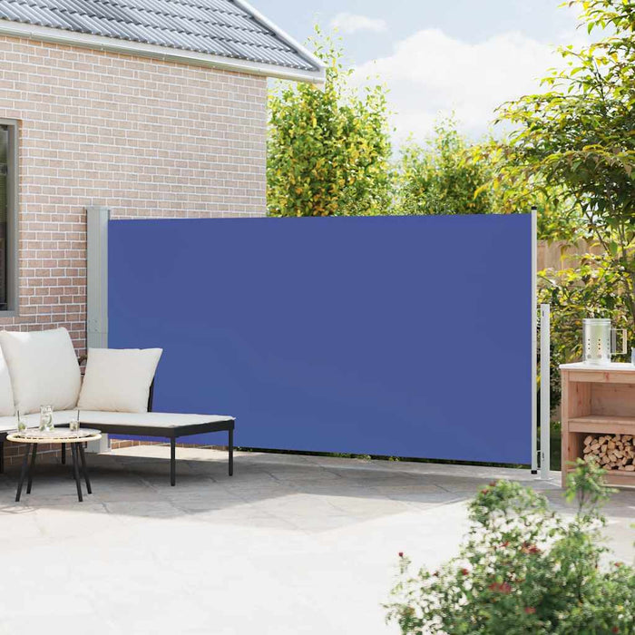 Tenda Laterale Retrattile per Patio 180x500 cm Blu 313409