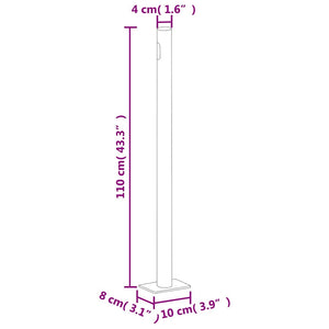 Tenda Laterale Retrattile per Patio 180x500 cm Blu 313409