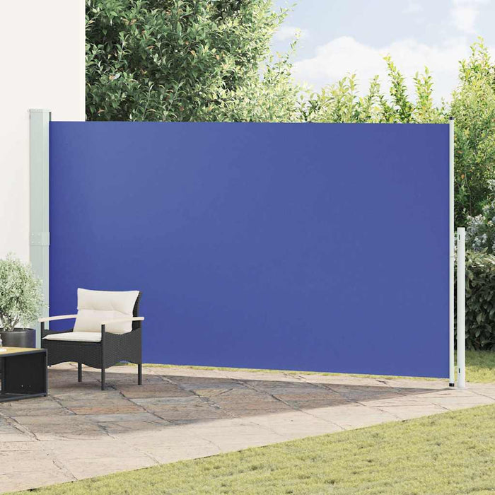 Tenda Laterale Retrattile per Patio 200x500 cm Blu 313421