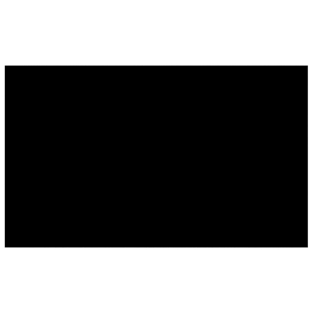 Copripiscina Rettangolare 500x300 cm in PE Nero 92963