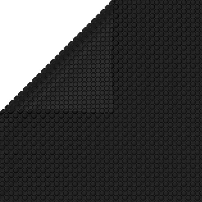 Copripiscina Rettangolare 1200x600 cm in PE Nero 92967