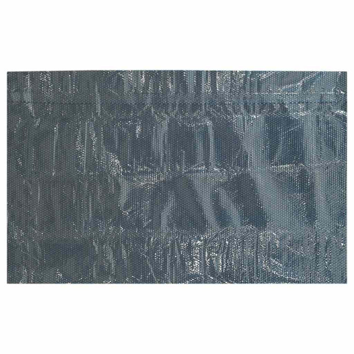 Pellicola Galleggiante Solare PE Piscina 600x400 cm Nero e Blu 92968