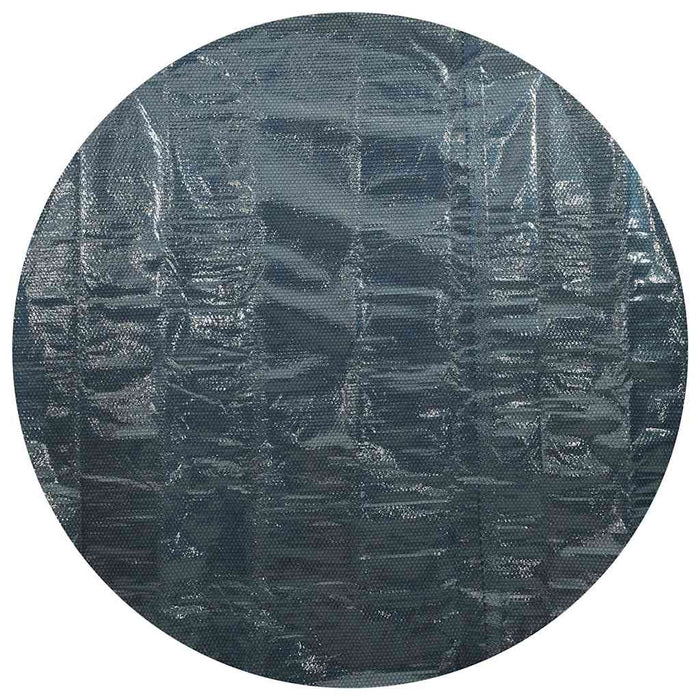 Pellicola Galleggiante Solare PE per Piscina 381 cm Nero e Blu cod mxl 54848