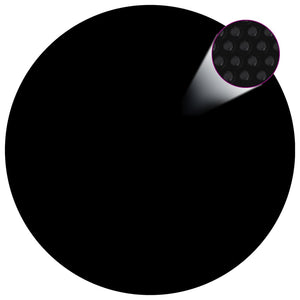 Pellicola Galleggiante Solare PE per Piscina 527 cm Nero e Blu 92979