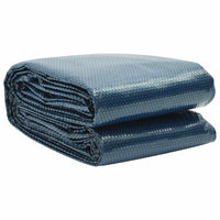 Pellicola Galleggiante Solare PE Piscina 732x366 cm Nero e Blu cod mxl 59199