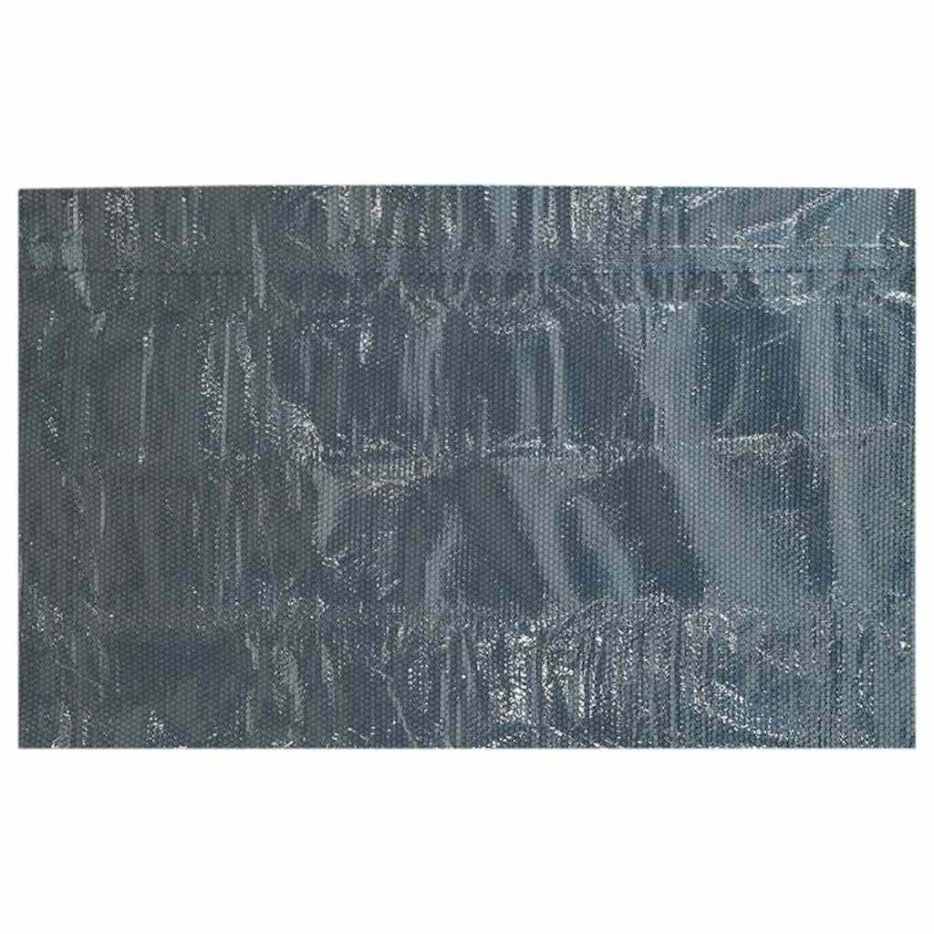 Pellicola Galleggiante Solare PE Piscina 732x366 cm Nero e Blu cod mxl 59199