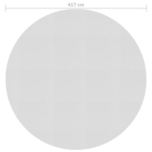 Pellicola Galleggiante Solare PE Piscina 417 cm Grigia 93000