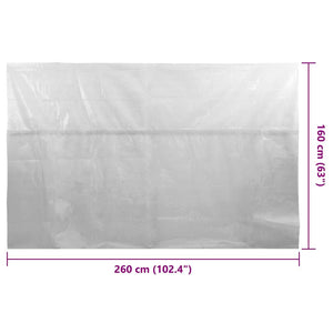 Pellicola Galleggiante Solare PE Piscina 260x160 cm Grigia 93005