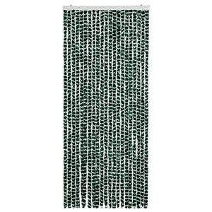 Zanzariera Verde e Bianco 90x220 cm Ciniglia 325446