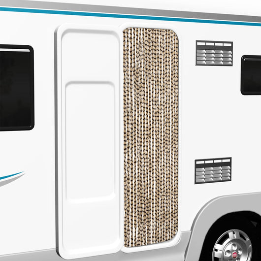 Zanzariera Beige e Marrone 56x185 cm Ciniglia 325448