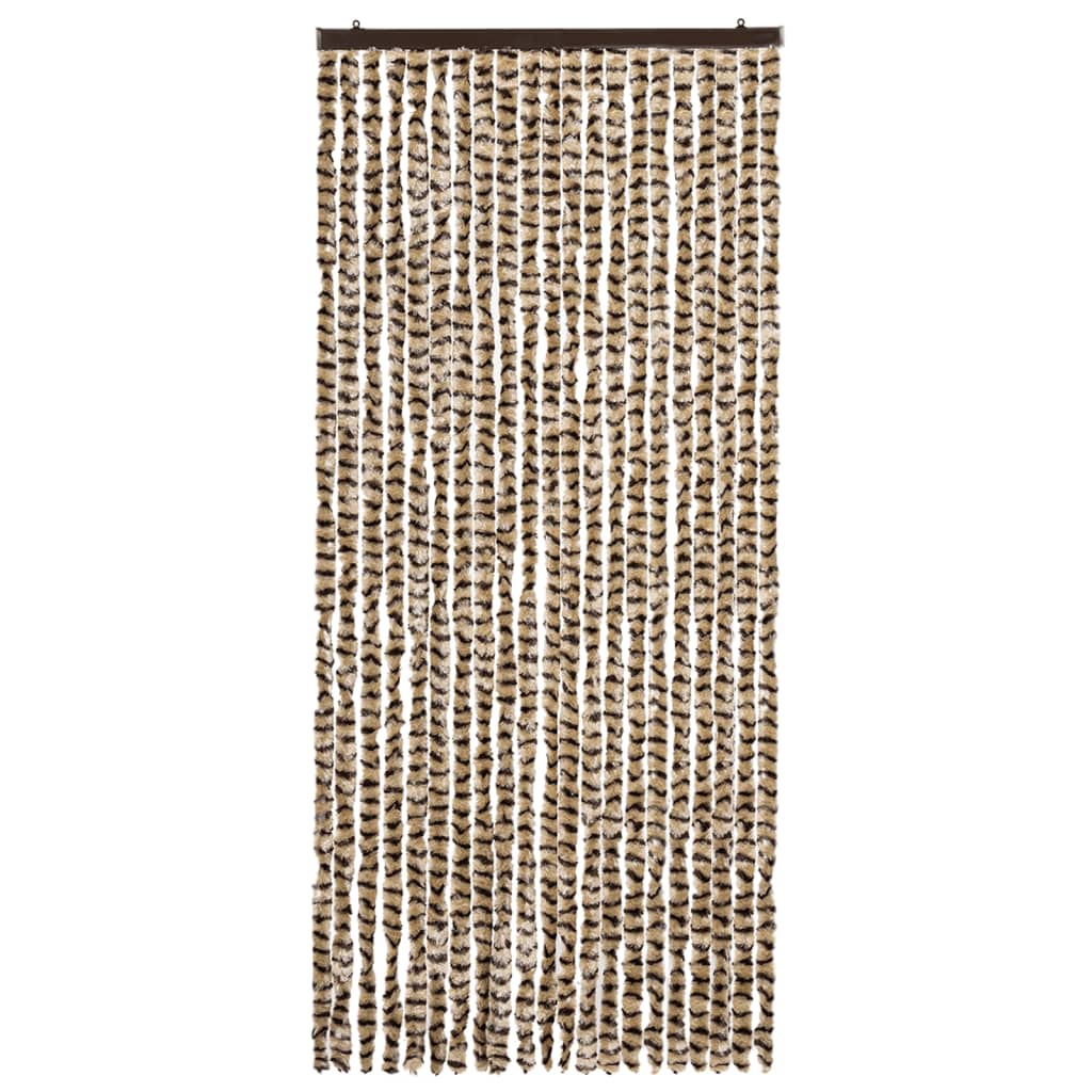 Zanzariera Beige e Marrone 90x220 cm Ciniglia cod mxl 55512
