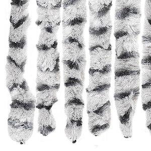 Zanzariera Grigio Chiaro e Grigio Scuro 56x185 cm Ciniglia cod mxl 75506