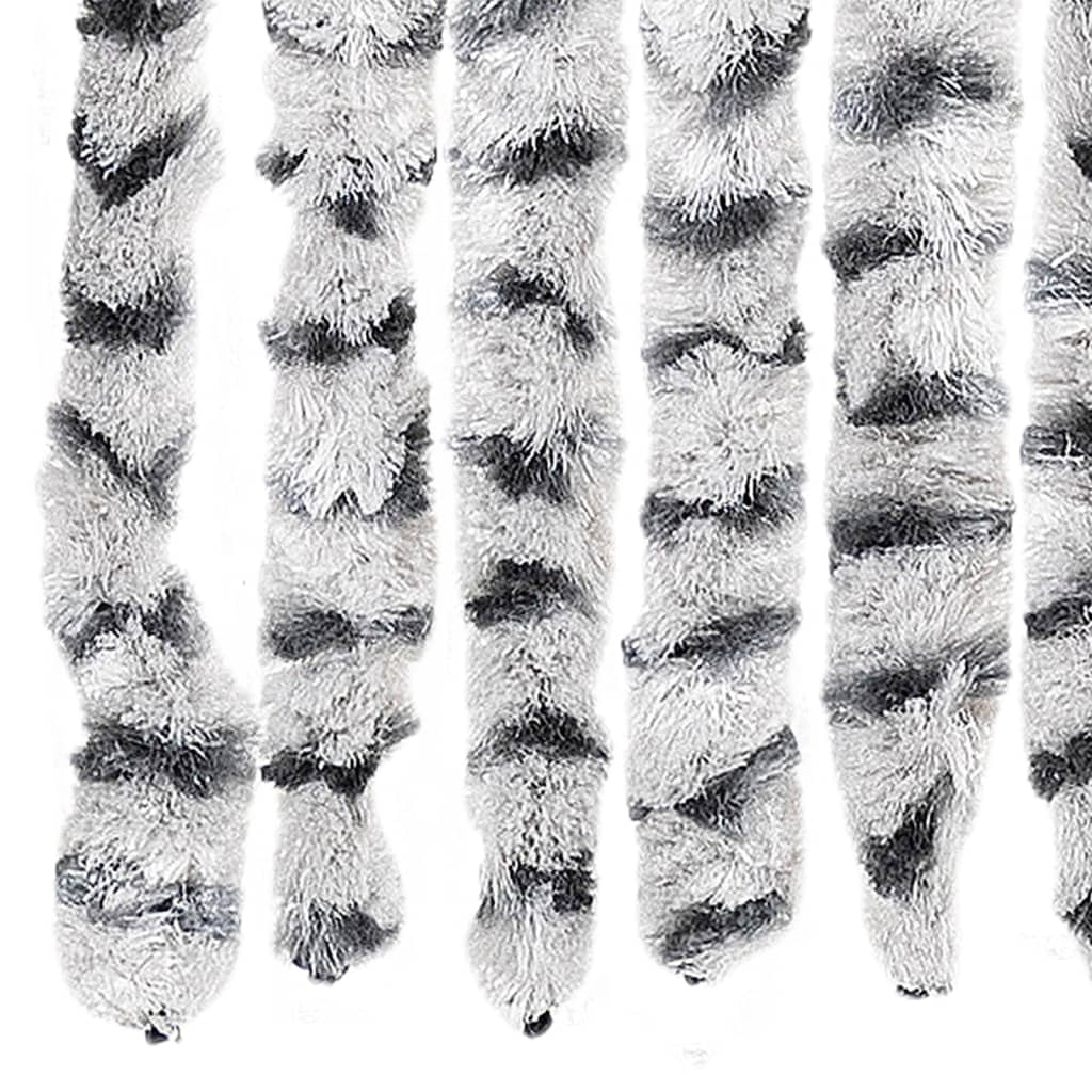 Zanzariera Grigio Chiaro e Grigio Scuro 56x185 cm Ciniglia 325454