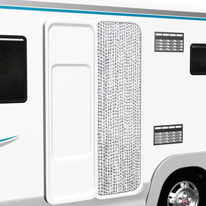 Zanzariera Grigio Chiaro e Grigio Scuro 56x185 cm Ciniglia cod mxl 75506