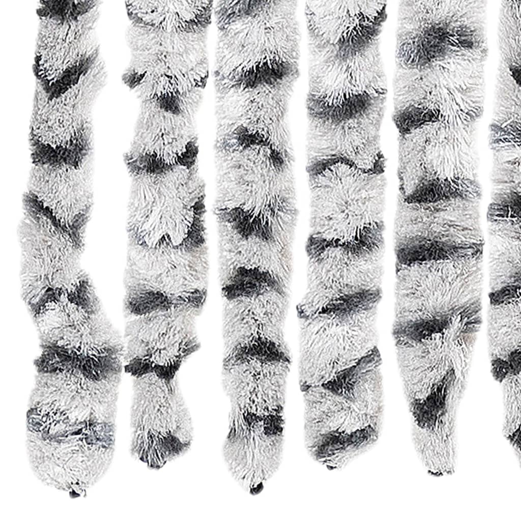 Zanzariera Grigio Chiaro e Grigio Scuro 90x220 cm Ciniglia 325455