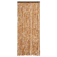 Zanzariera Ocra e Bianco 56x185 cm Ciniglia 325457